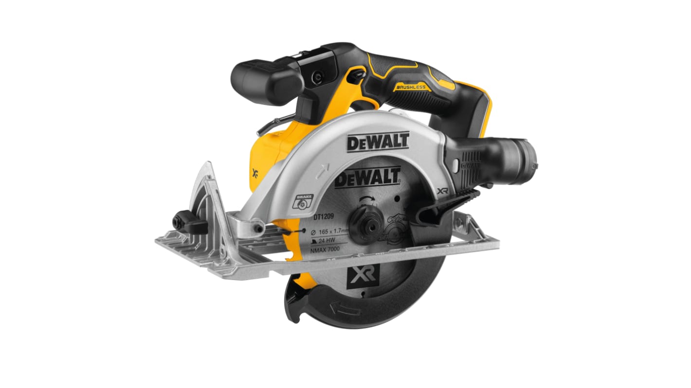 Sierra circular DeWALT DCS565N-XJ a batería  (batería no incluida), 4950rpm, diám. de hoja 165mm, husillo 20mm