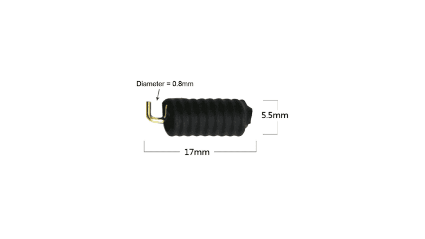 Omnidirectionnelle Antenne télémétrie RF Solutions ANT-8COIL17 PCB 868MHz 800MHz Mâle 2.5dBi ISM Band