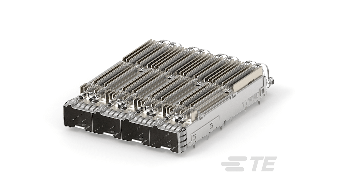 TE Connectivity SFP56, 4 Port, 40 Utas, Kosár szerelvény