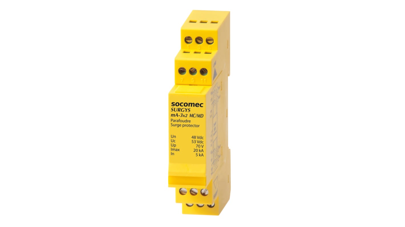 Socomec 3 Phase Industrial Surge Protector, 20kA