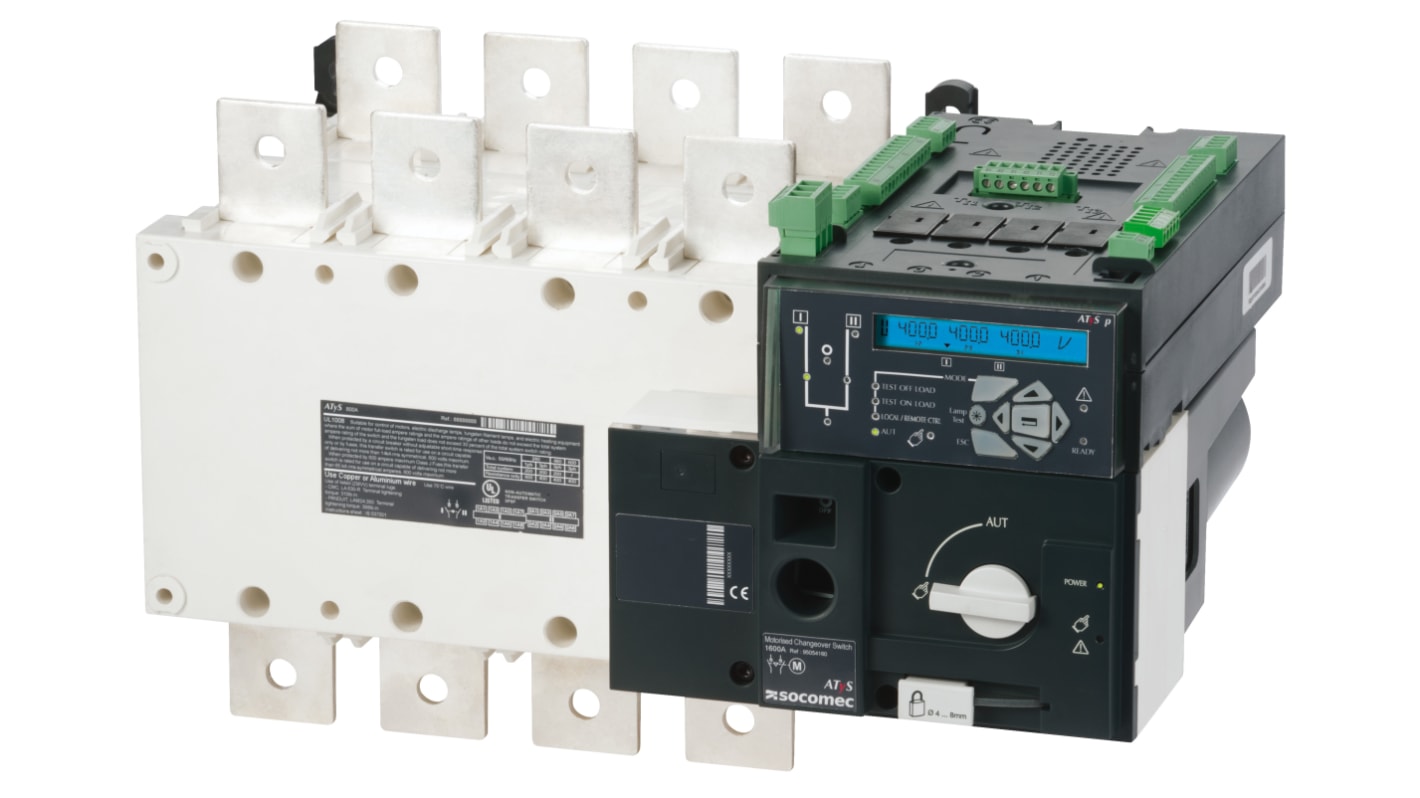 Socomec 4P Pole Non-Fused Switch Disconnector - 160A Maximum Current