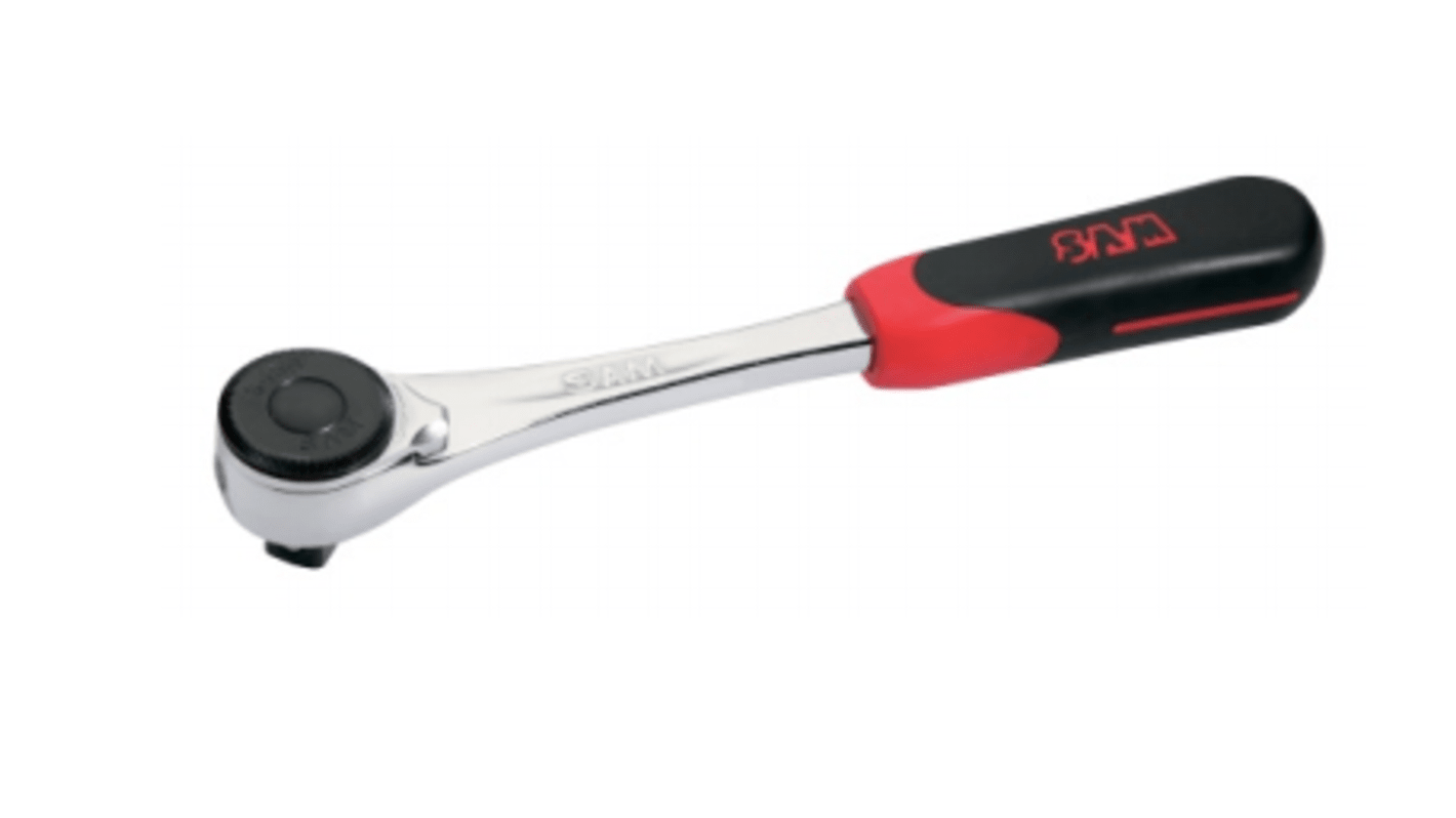 SAM 1/2 in Socket Wrench with Ratchet Handle, 242 mm Overall
