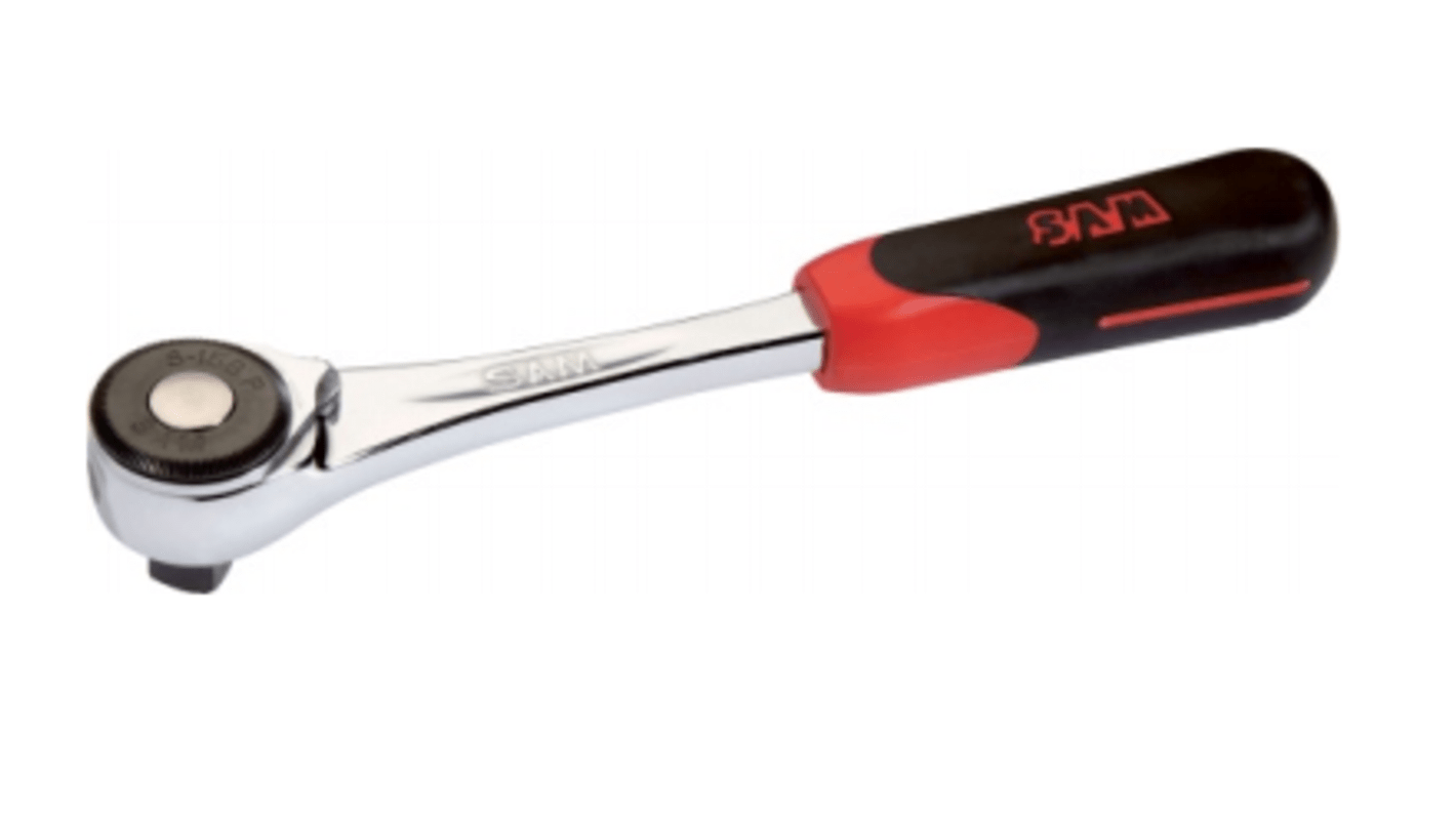 SAM 1/2 in Socket Wrench with Ratchet Handle, 242 mm Overall