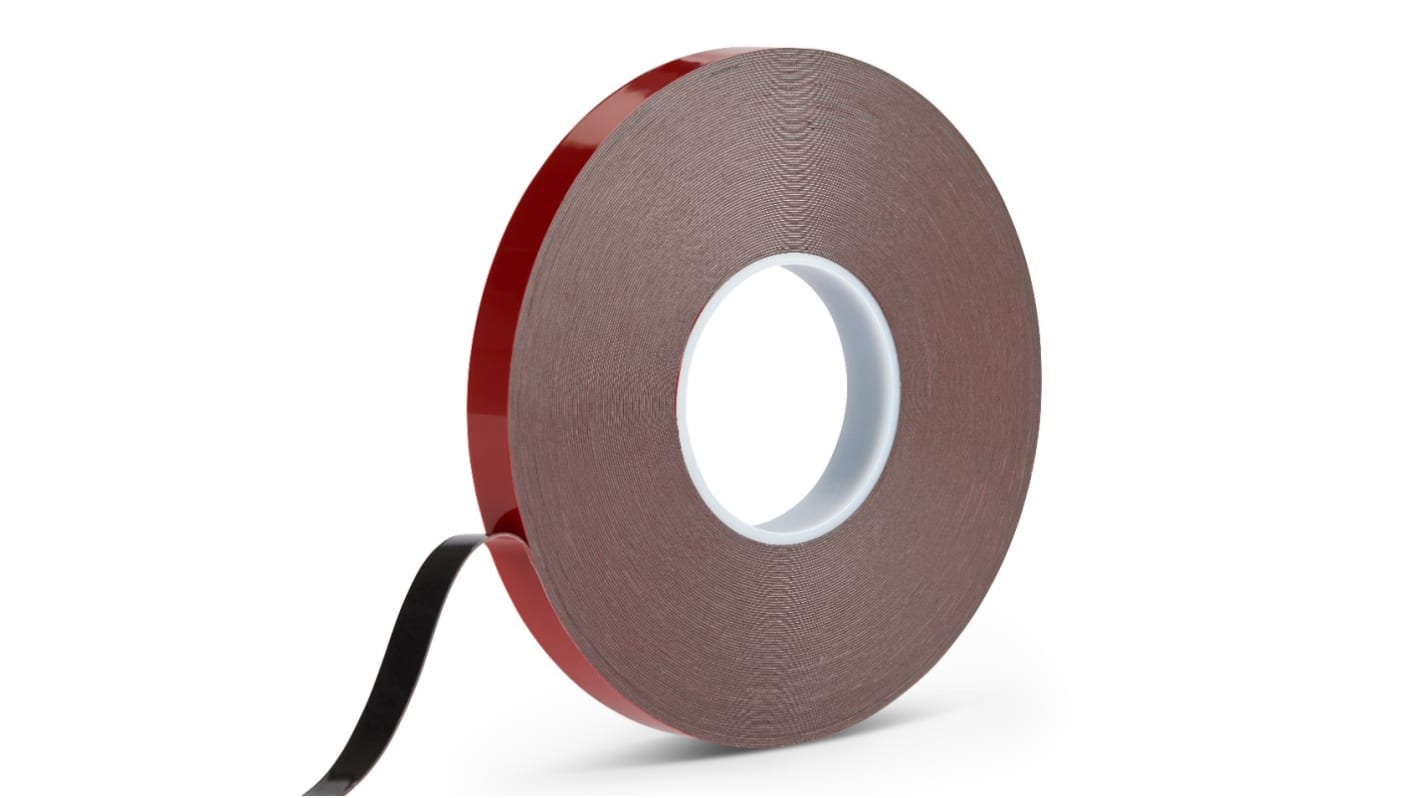 RS PRO Black Foam Tape, 19mm x 33m, 0.64mm Thick