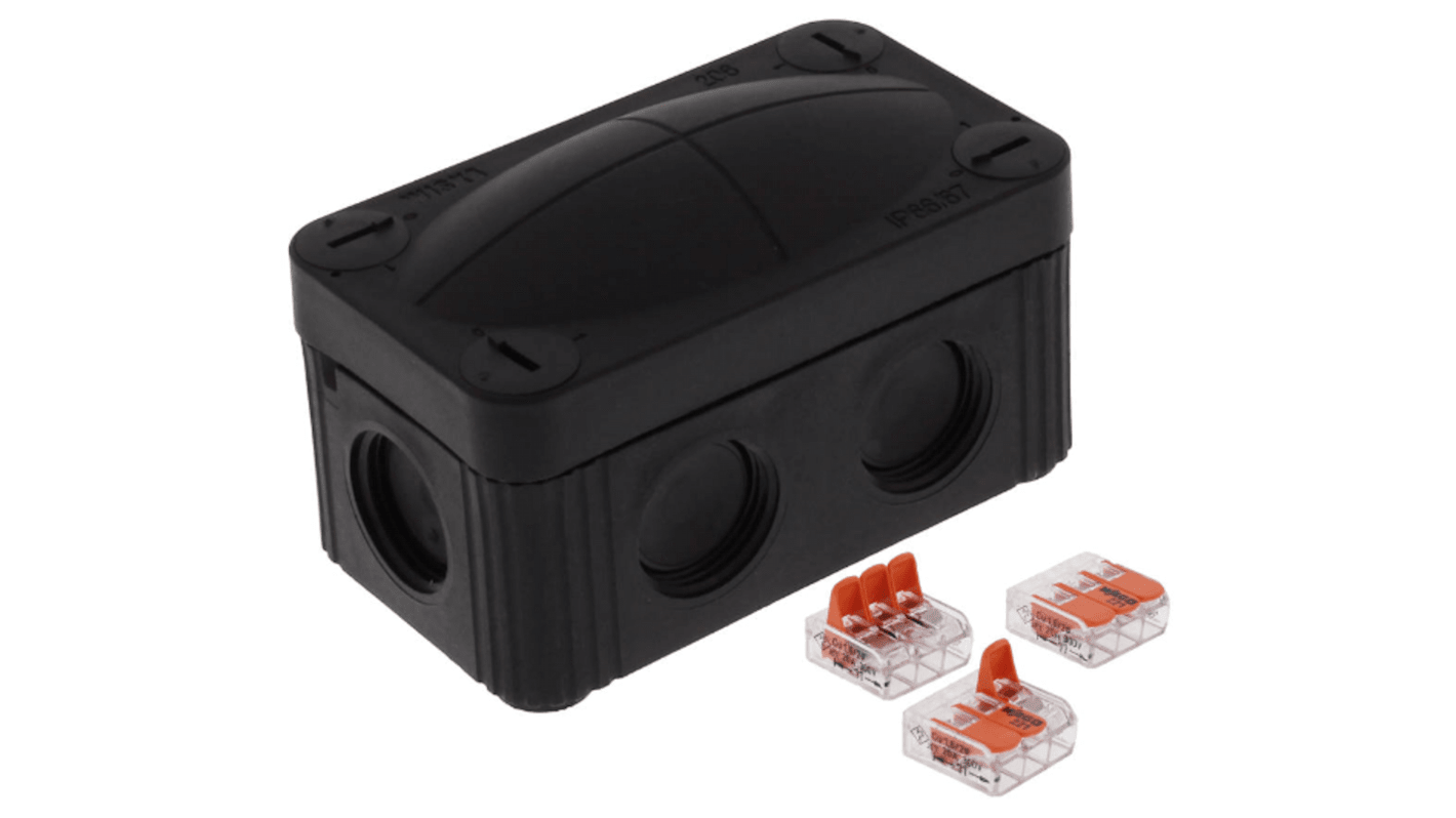 WISKA Polypropylene Junction Box, IP66, IP67, 85 x 49 x 51mm