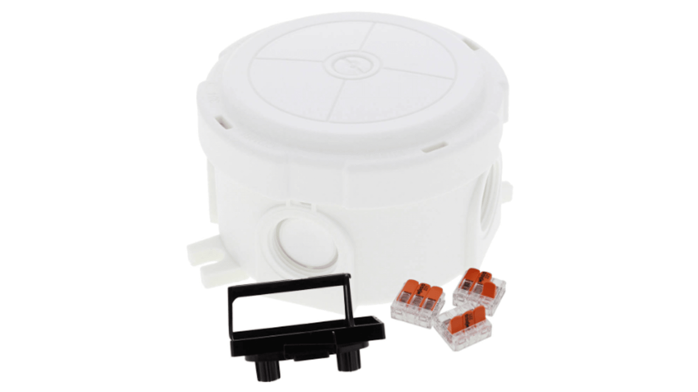 WISKA Polypropylene Junction Box, IP66, IP67, Ø 82 x 57mm