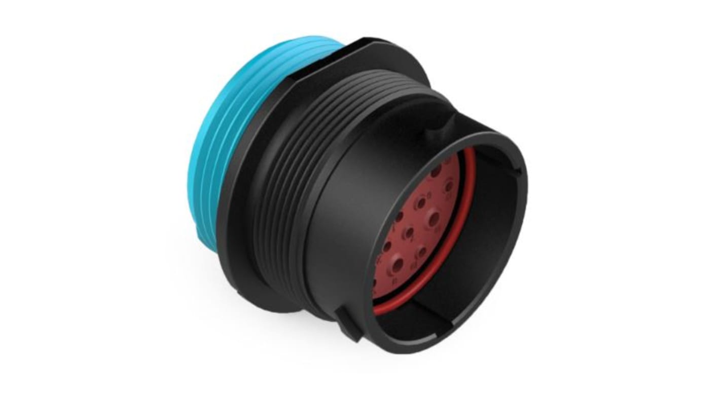 Amphenol Industrial Circular Connector, 19 Contacts, Panel Mount, Plug, Male, IP67, IP69K, Duramate AHDP Series