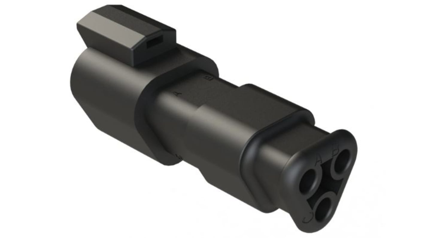 Amphenol Industrial, AT Cable connector Plug 3 Way, Crimp Termination