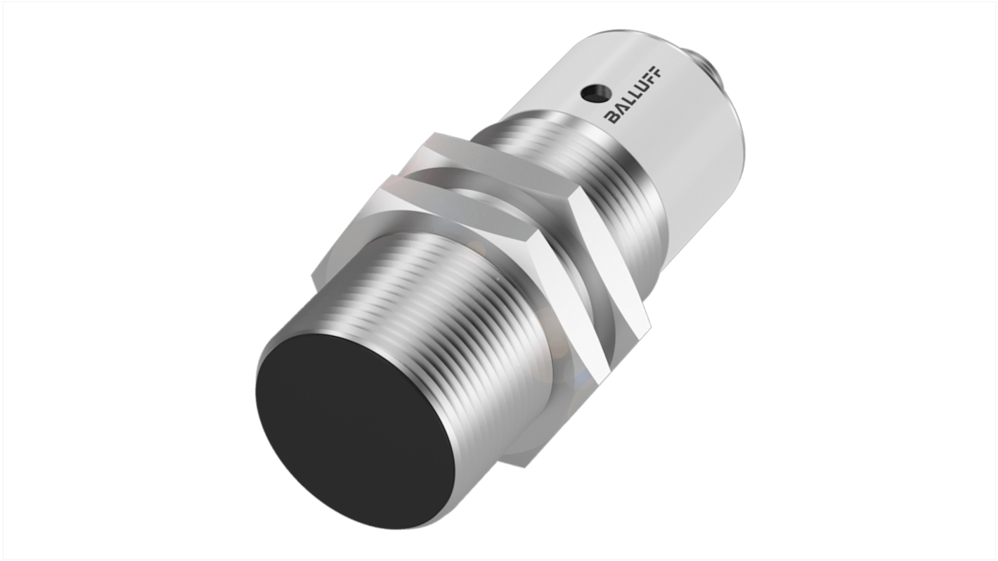 Sensor de proximidad BALLUFF, M30 x 1.5, alcance 10 mm, salida PNP, 10 → 30 V., IP68