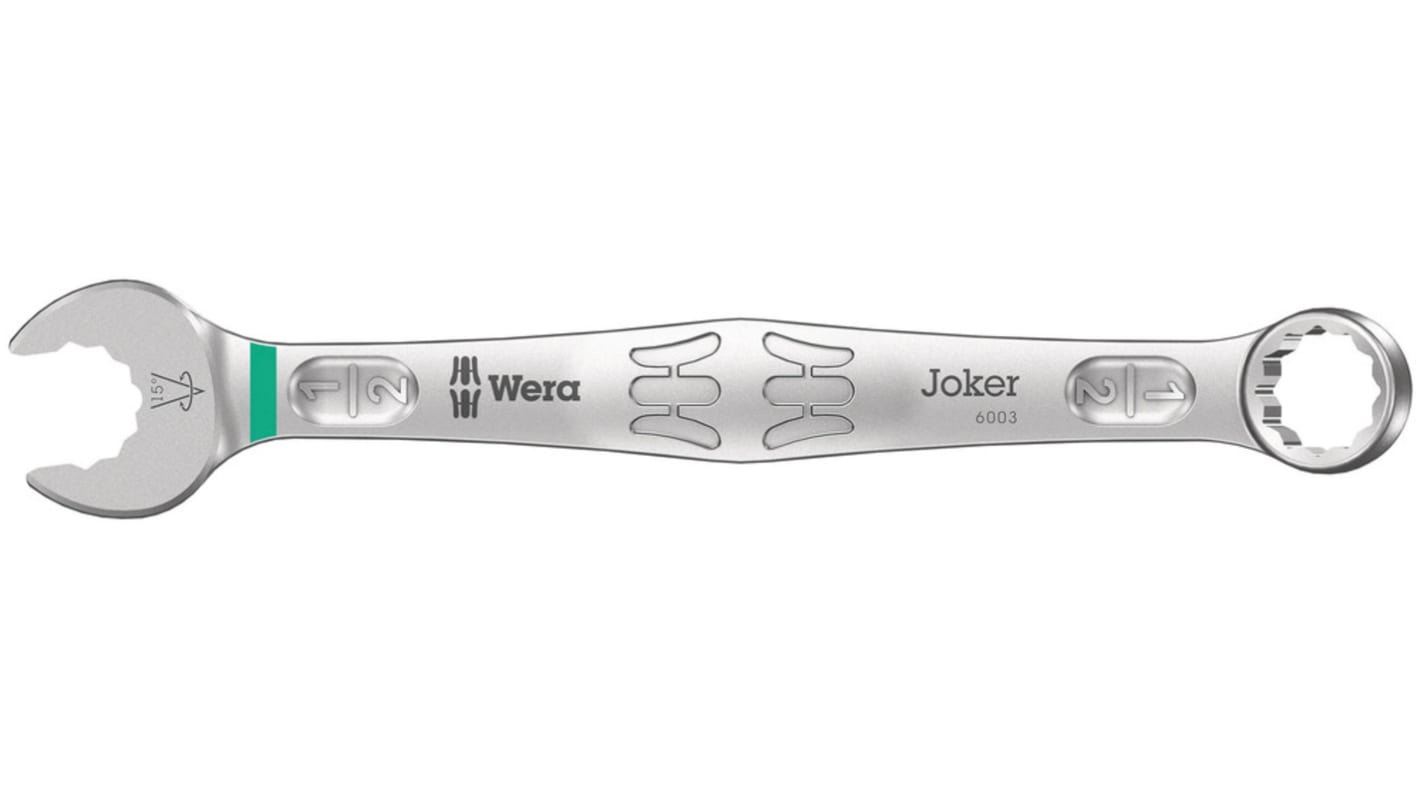 Wera Combination Spanner, Imperial, Double Ended, 105 mm Overall