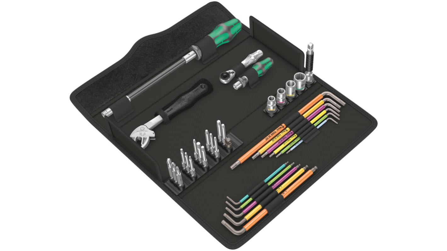 Wera 35 Piece Kraftform Kompakt F 1 screwdriving tool set for window installation Tool Kit with Box