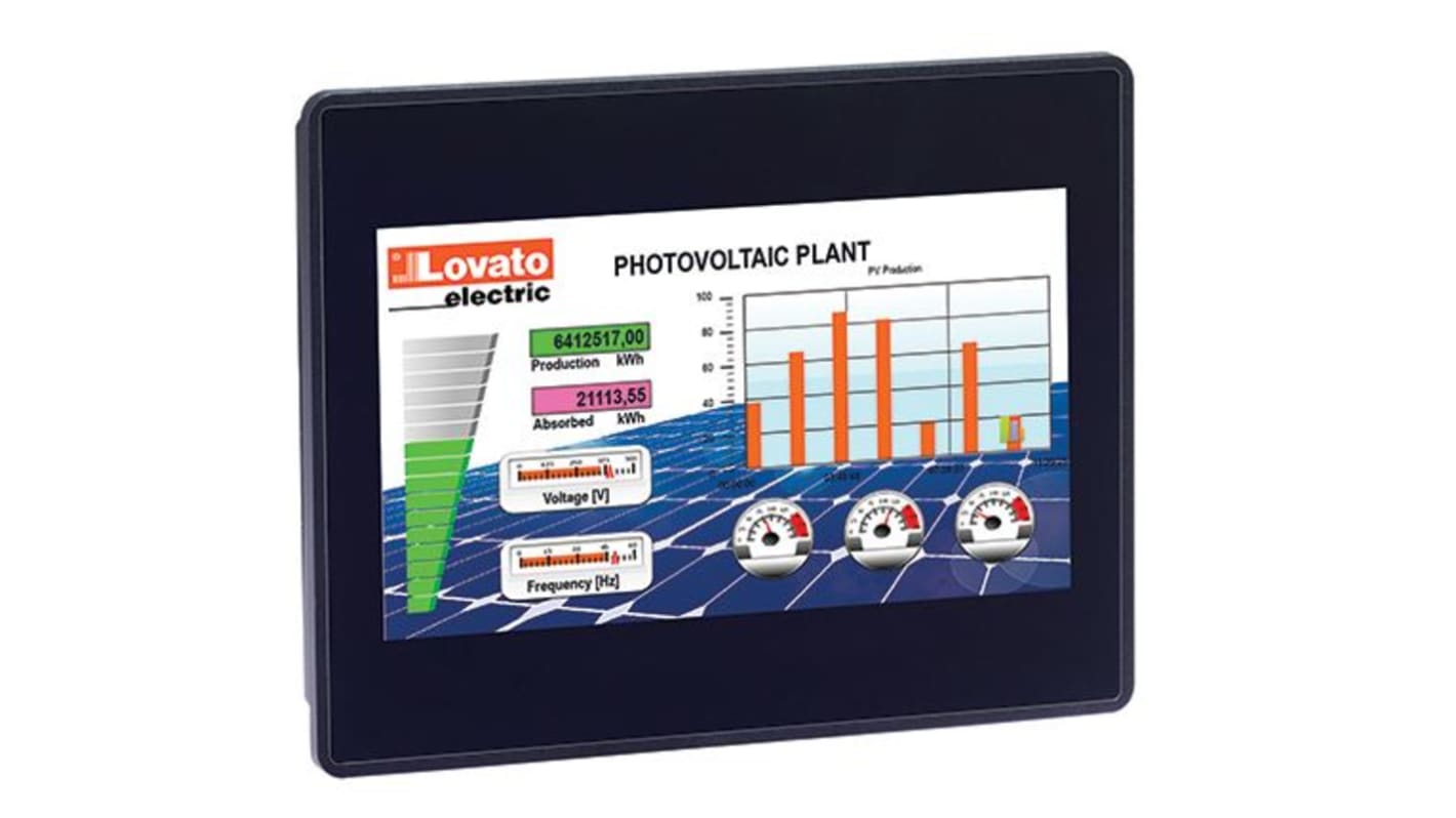 Lovato LRHA Series HMI Panel - 10 in, TFT Display