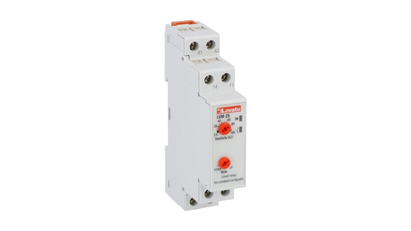 Lovato Monitoring Relay, SPDT-C/O, DIN Rail