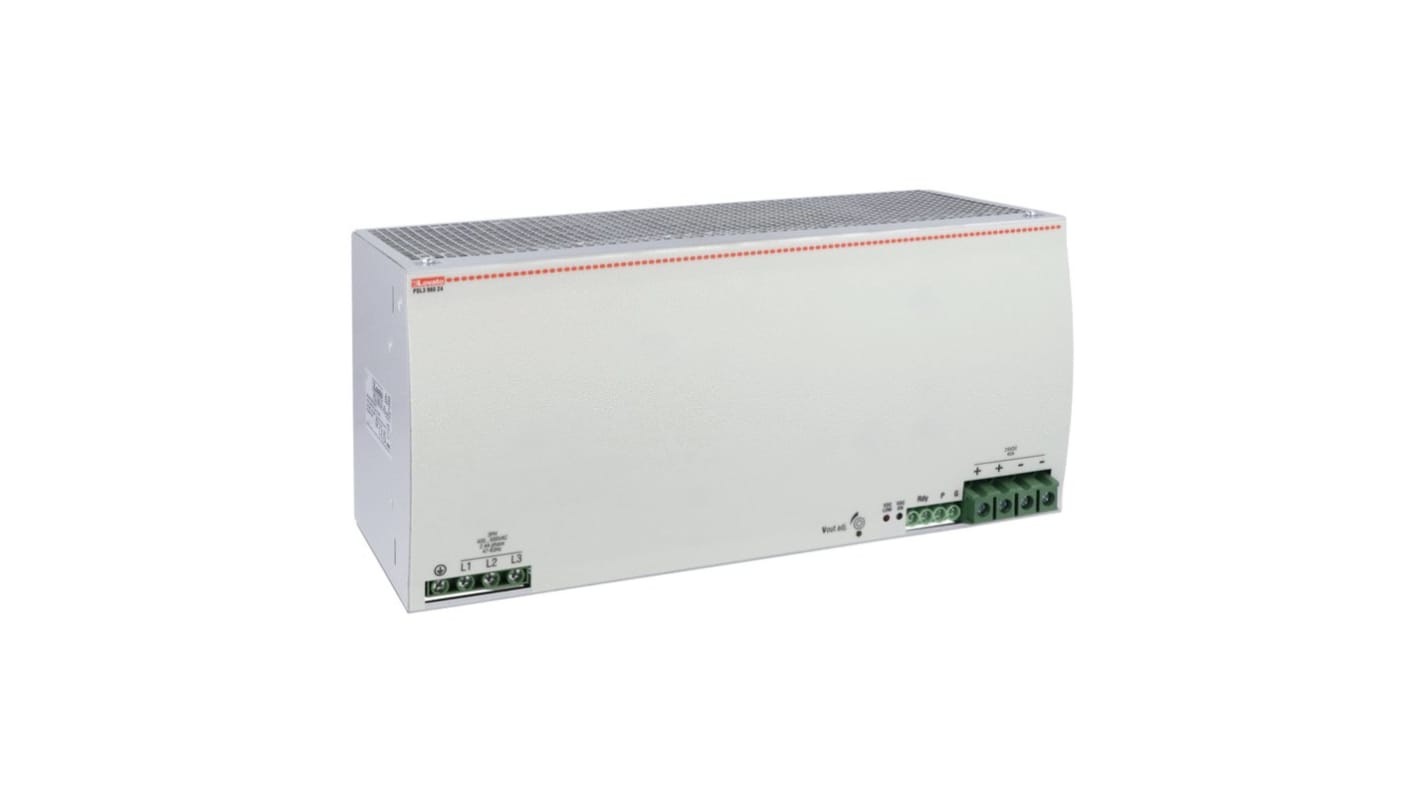 Lovato PSL Switched Mode DIN Rail Power Supply, 500V ac ac Input, 24V dc dc Output, 40A Output