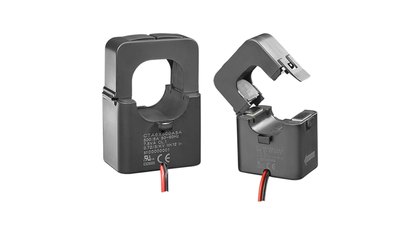 Carlo Gavazzi CTA Series Split Core Current Transformer, 150:5, 24mm Bore, 600 V ac