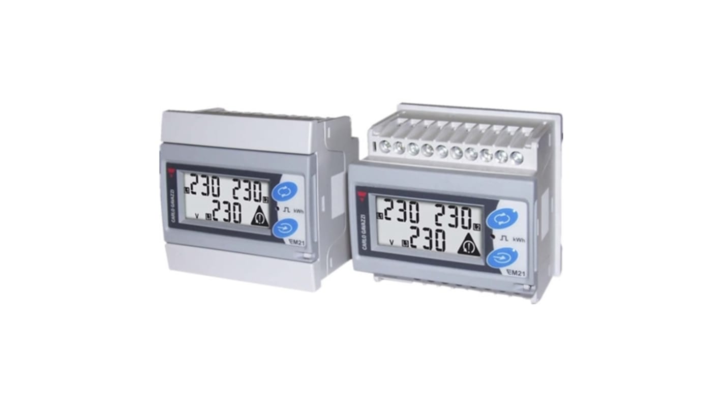 Carlo Gavazzi EM210 Energiemessgerät LCD 72mm x 72mm, 7-stellig / 3-phasig