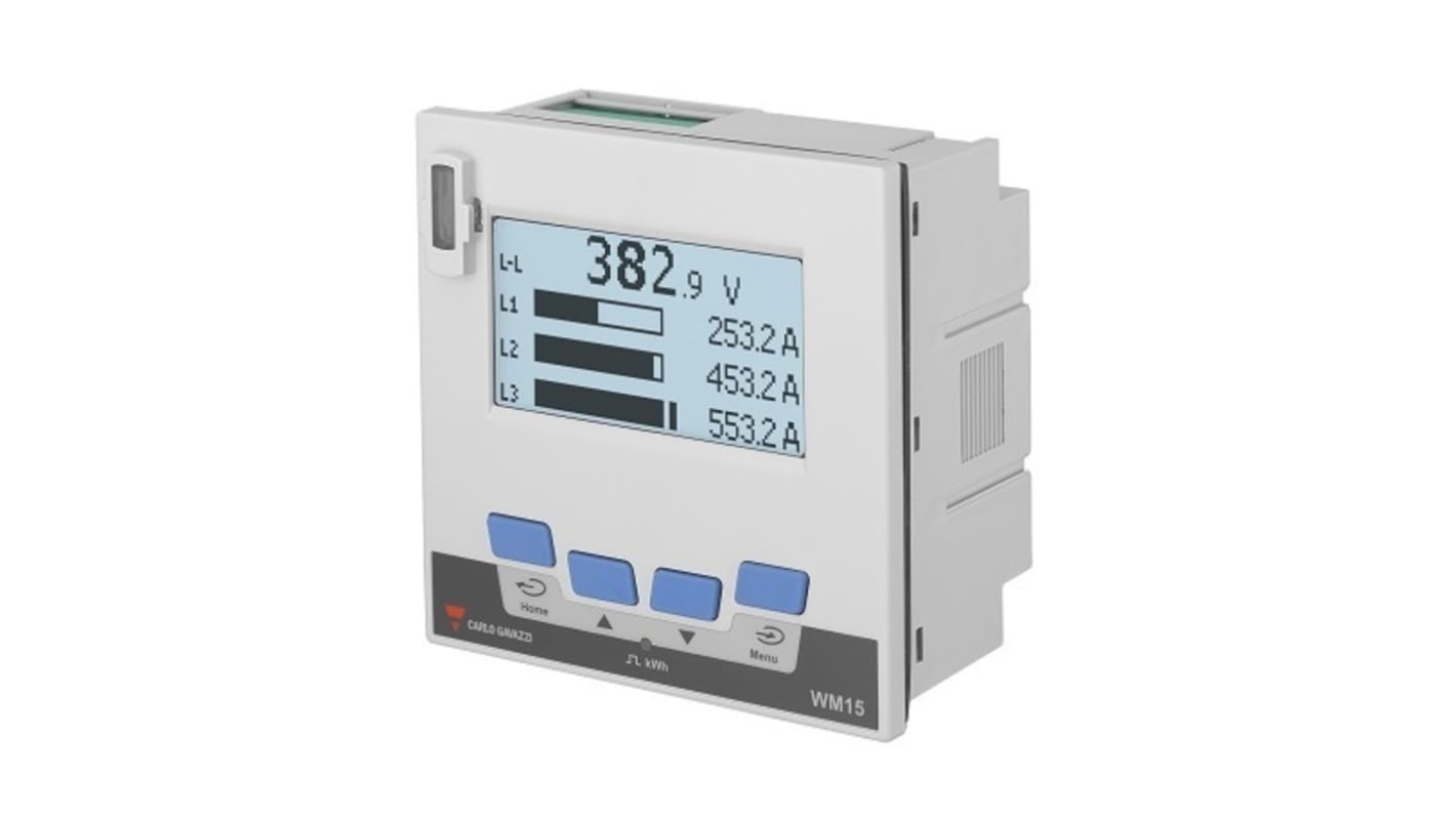 Contatore di energia Carlo Gavazzi, WM15, 3 fasi, display LCD