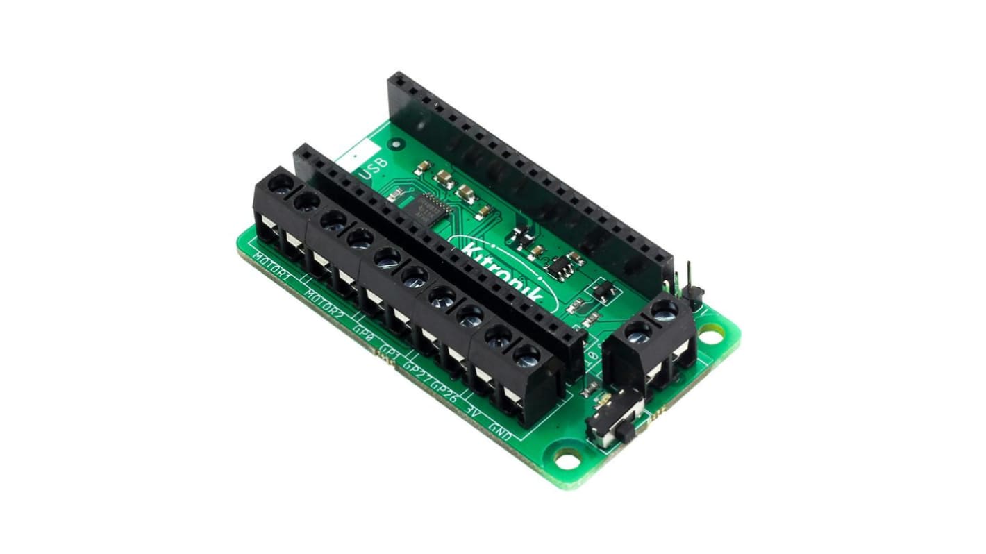 Placa de controlador de motor Kitronik para Raspberry Pi Pico de Kitronik