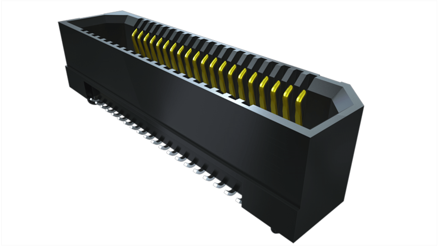 Conector hembra para PCB Samtec serie ERF8 ERF8, de 10 vías en 2 filas, paso 1.27mm, Montaje Superficial, para soldar