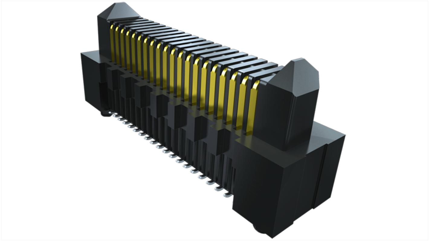 Conector macho para PCB Ángulo de 90° Samtec serie ERM8 de 40 vías, 2 filas, paso 0.8mm