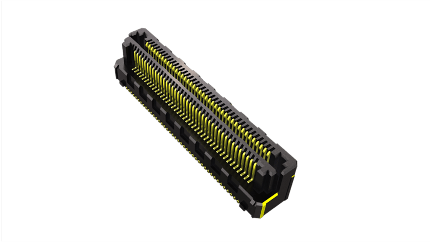 Samtec LSHM Series Horizontal Surface Mount PCB Header, 100 Contact(s), 0.5mm Pitch, 2 Row(s), Shrouded