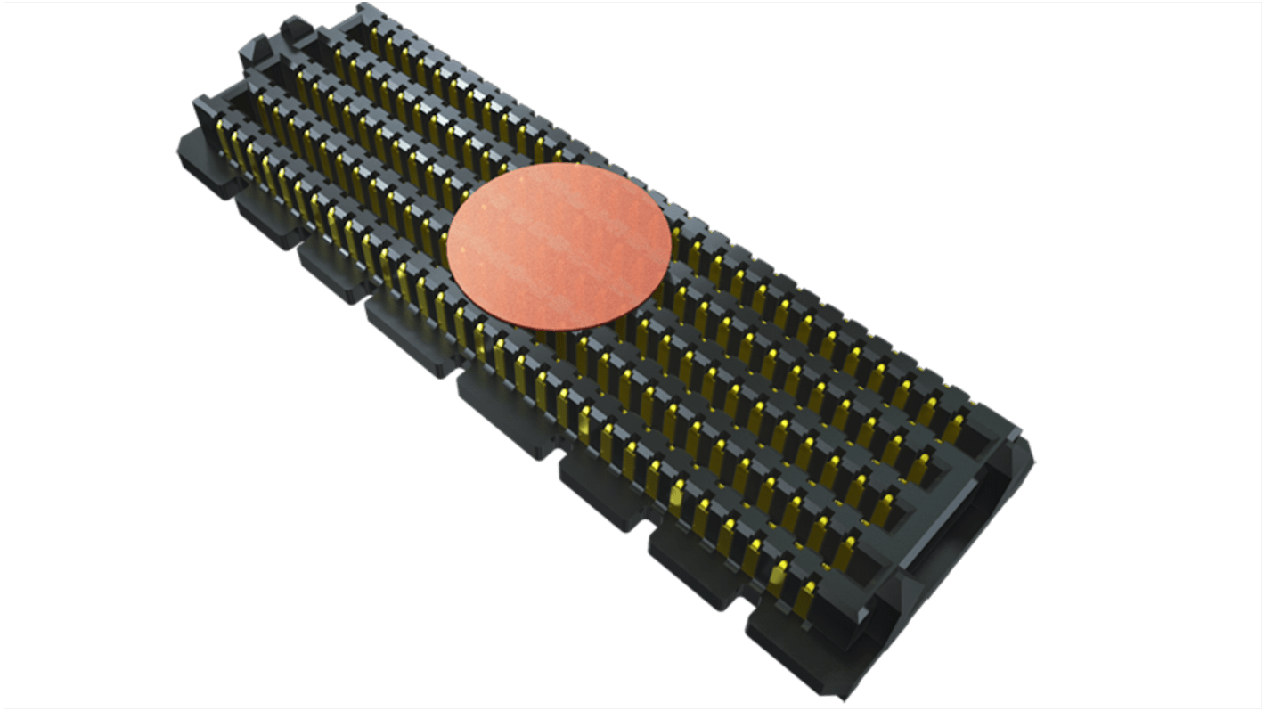 Samtec SEAM Series Straight PCB Header, 40 Contact(s), 1.27mm Pitch, 4 Row(s), Shrouded