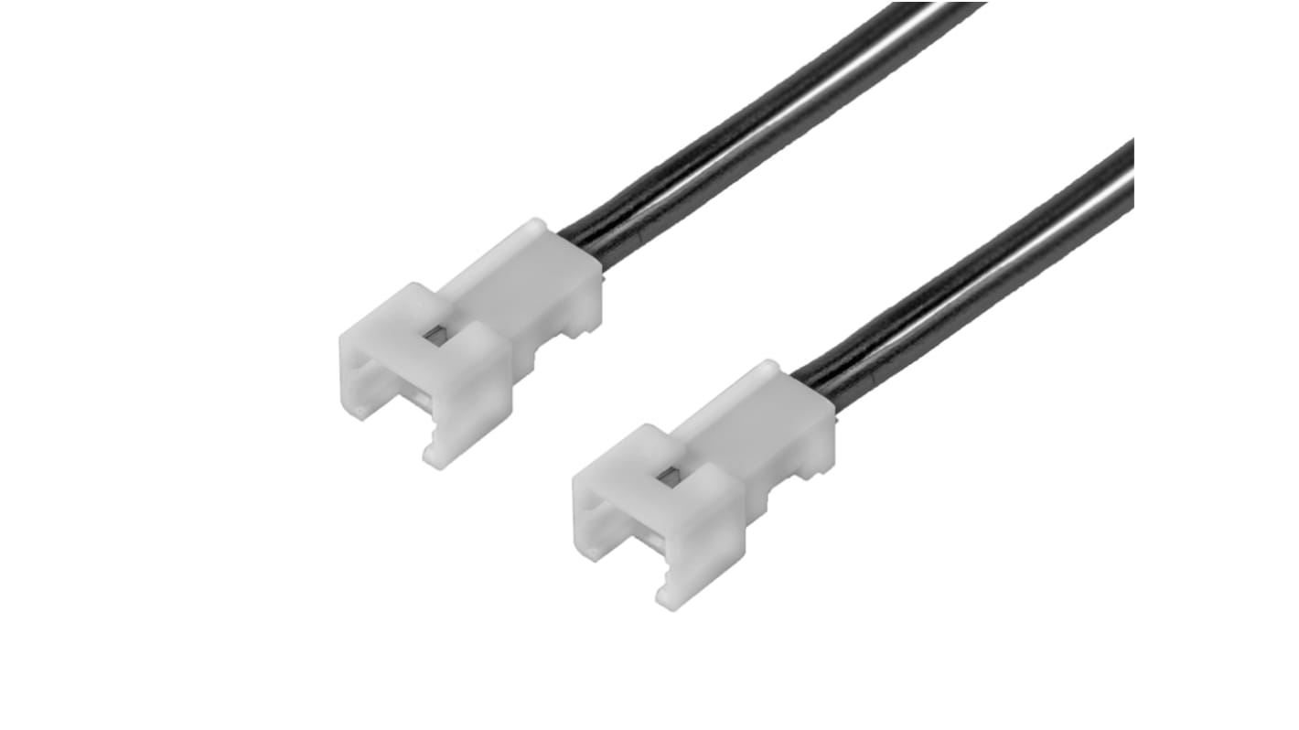 Conjunto de cables Molex PicoBlade 218110, long. 150mm, Con A: Macho, 2 vías, Con B: Macho, 2 vías, paso 1.25mm