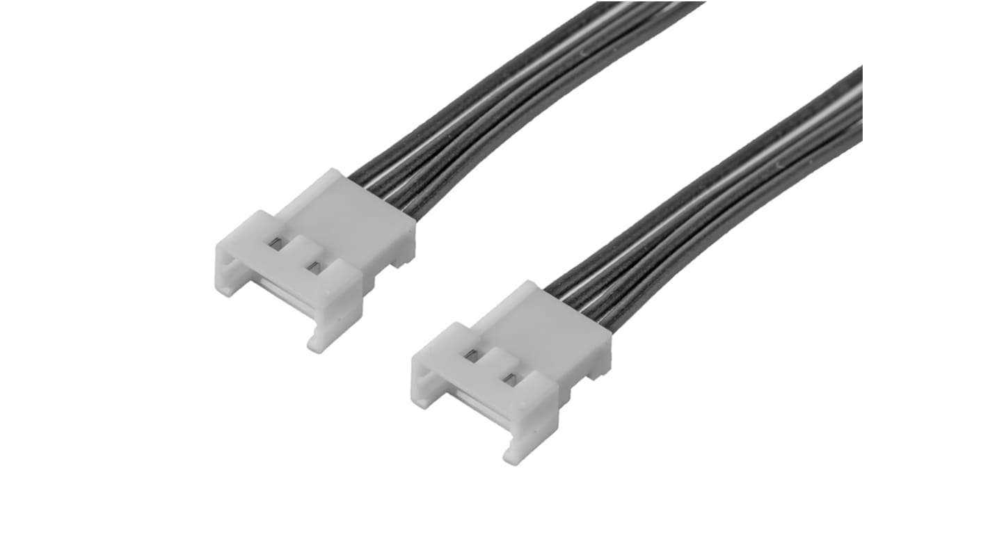 Conjunto de cables Molex PicoBlade 218110, long. 75mm, Con A: Macho, 4 vías, Con B: Macho, 4 vías, paso 1.25mm