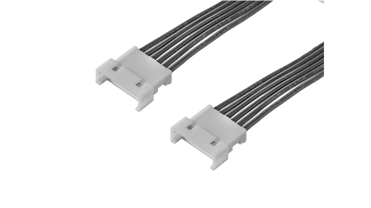 Conjunto de cables Molex PicoBlade 218110, long. 75mm, Con A: Macho, 6 vías, Con B: Macho, 6 vías, paso 1.25mm