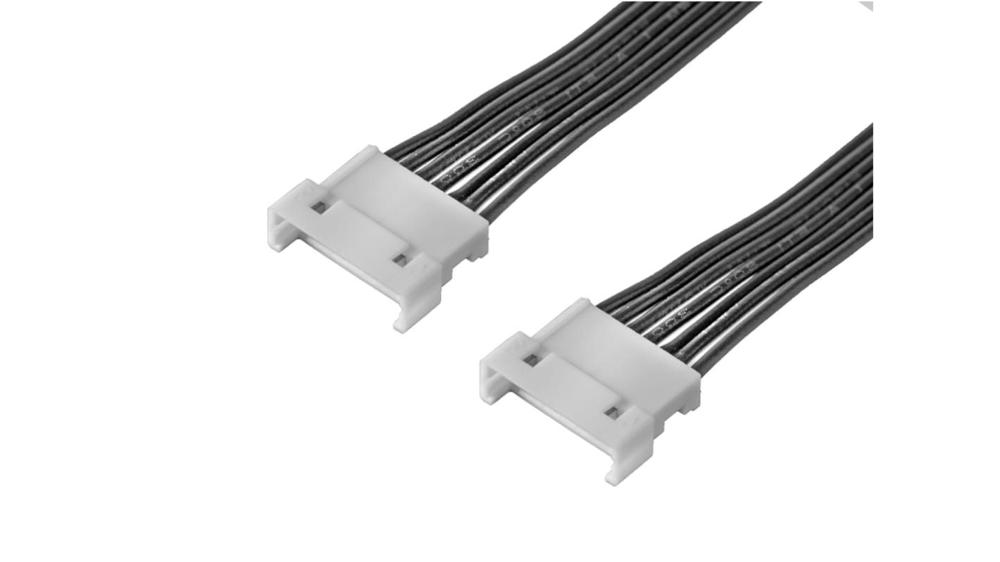 Conjunto de cables Molex PicoBlade 218110, long. 75mm, Con A: Macho, 7 vías, Con B: Macho, 7 vías, paso 1.25mm