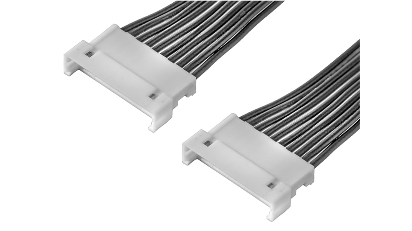 Conjunto de cables Molex PicoBlade 218110, long. 75mm, Con A: Macho, 10 vías, Con B: Macho, 10 vías, paso 1.25mm