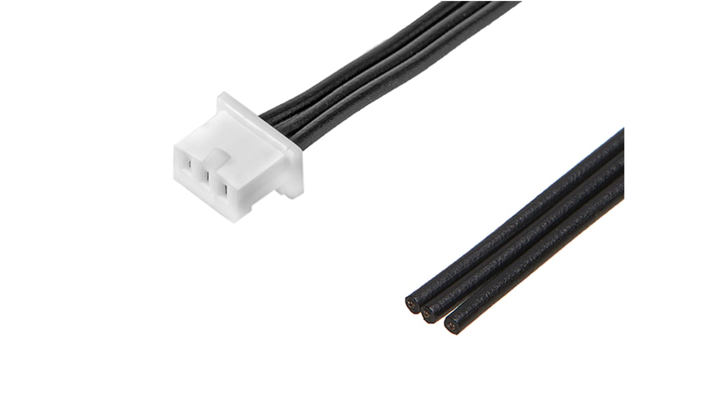 Molex 3 Way Female PicoBlade Unterminated Wire to Board Cable, 75mm