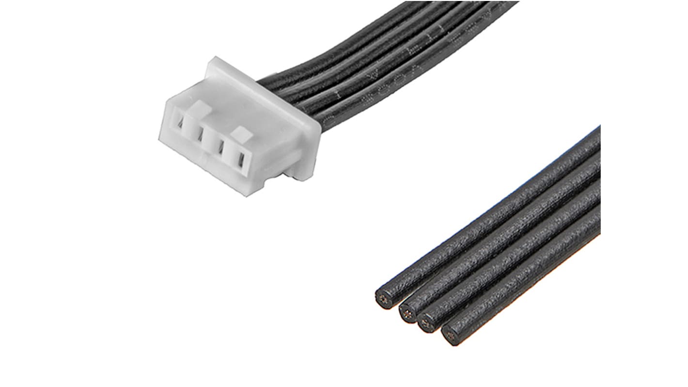 Conjunto de cables Molex PicoBlade 218112, long. 300mm, Con A: Hembra, 4 vías, paso 1.25mm
