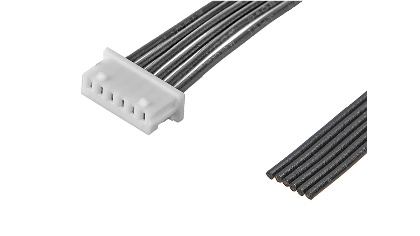 Conjunto de cables Molex PicoBlade 218112, long. 300mm, Con A: Hembra, 6 vías, paso 1.25mm