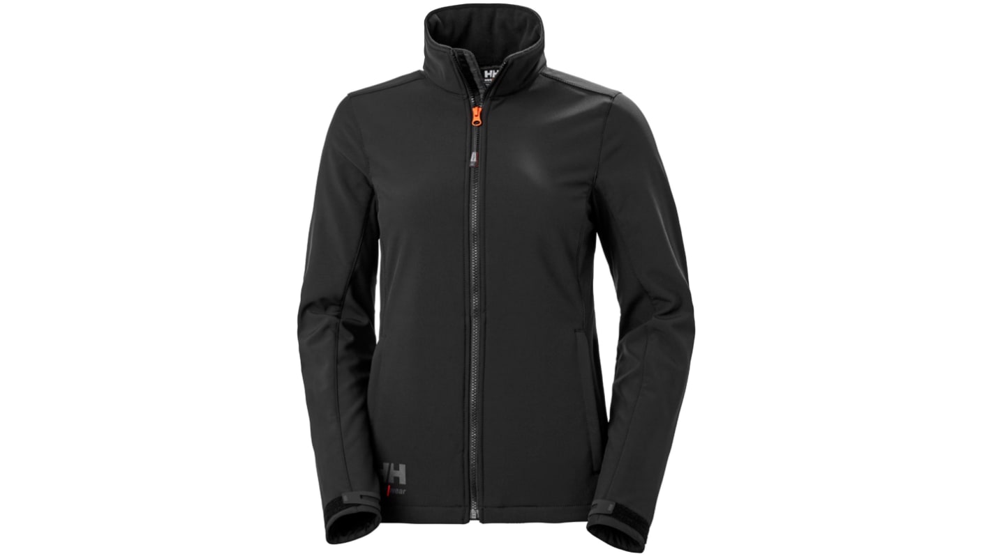 Giacca Softshell Nero L Traspirante, impermeabile Luna