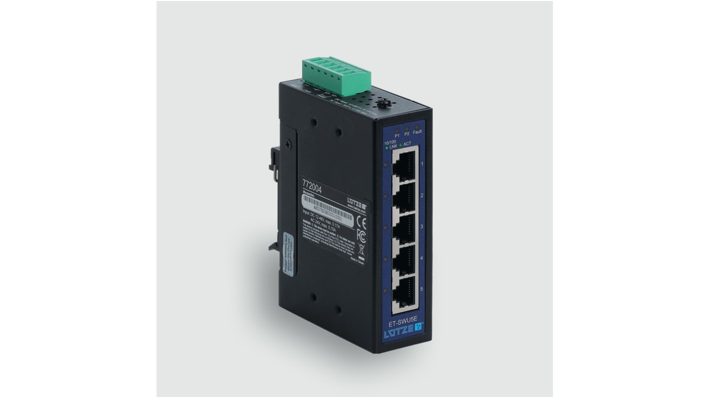 Switch Ethernet F Lutze Ltd, 5 RJ45