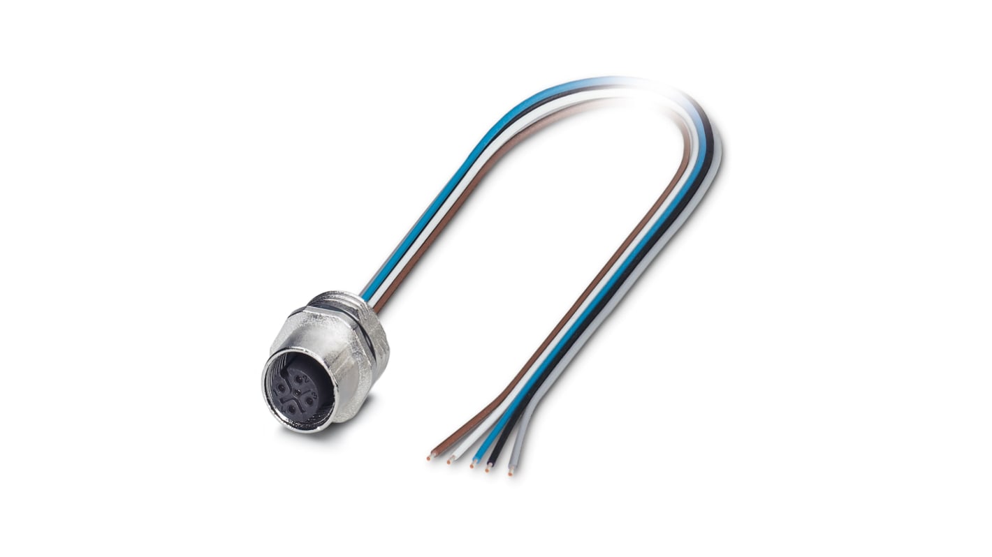 Conector circular Phoenix Contact hembra serie SACC de 5 vías, IP67