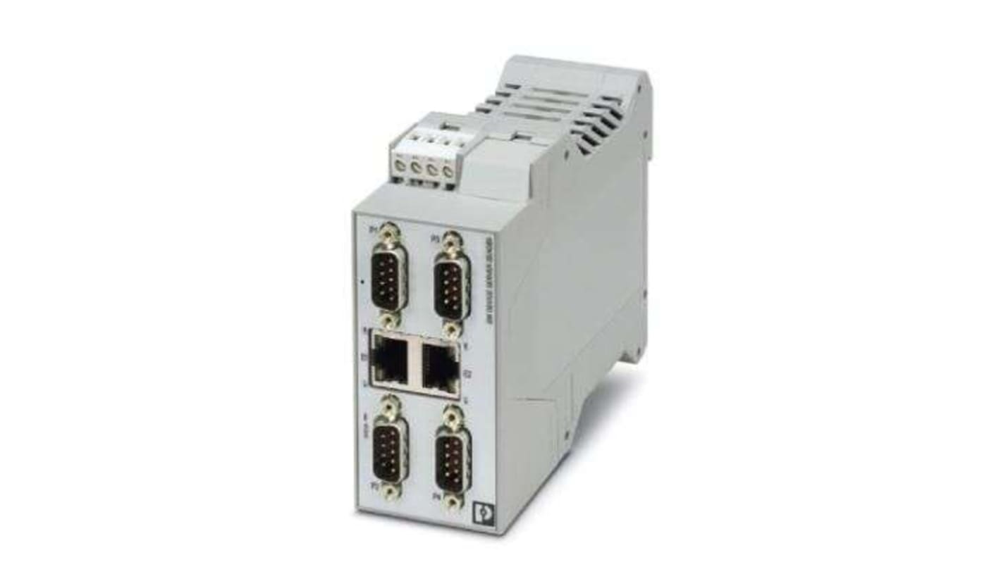 Convertidor de interfaz industrial Phoenix Contact 2702767 RS-232 RJ45, transmisión 100m, 10/100Mbit/s