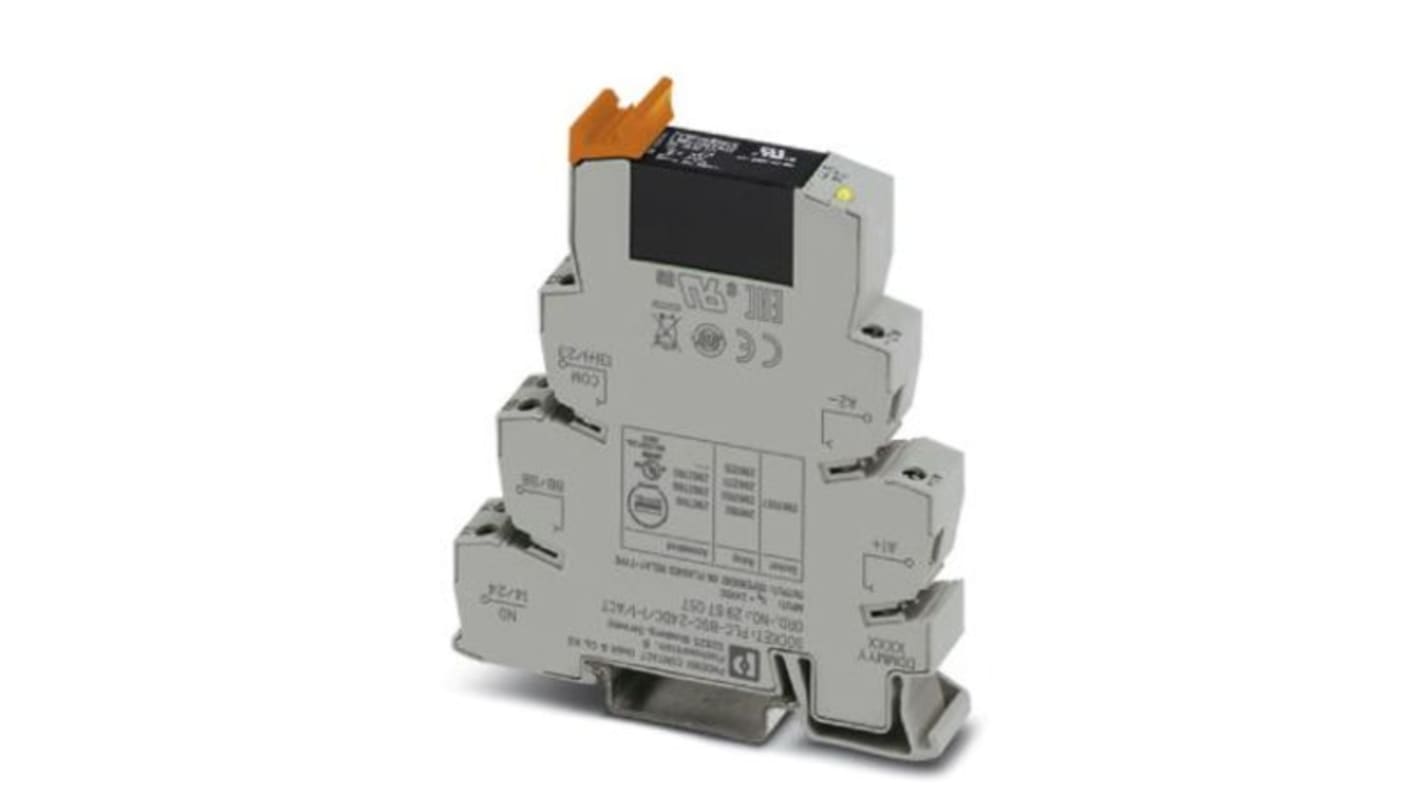 2982760 Phoenix Contact PLCOSC 24DC/230AC/ 2/ACT Series Solid State Relay, 2 A Load, DIN