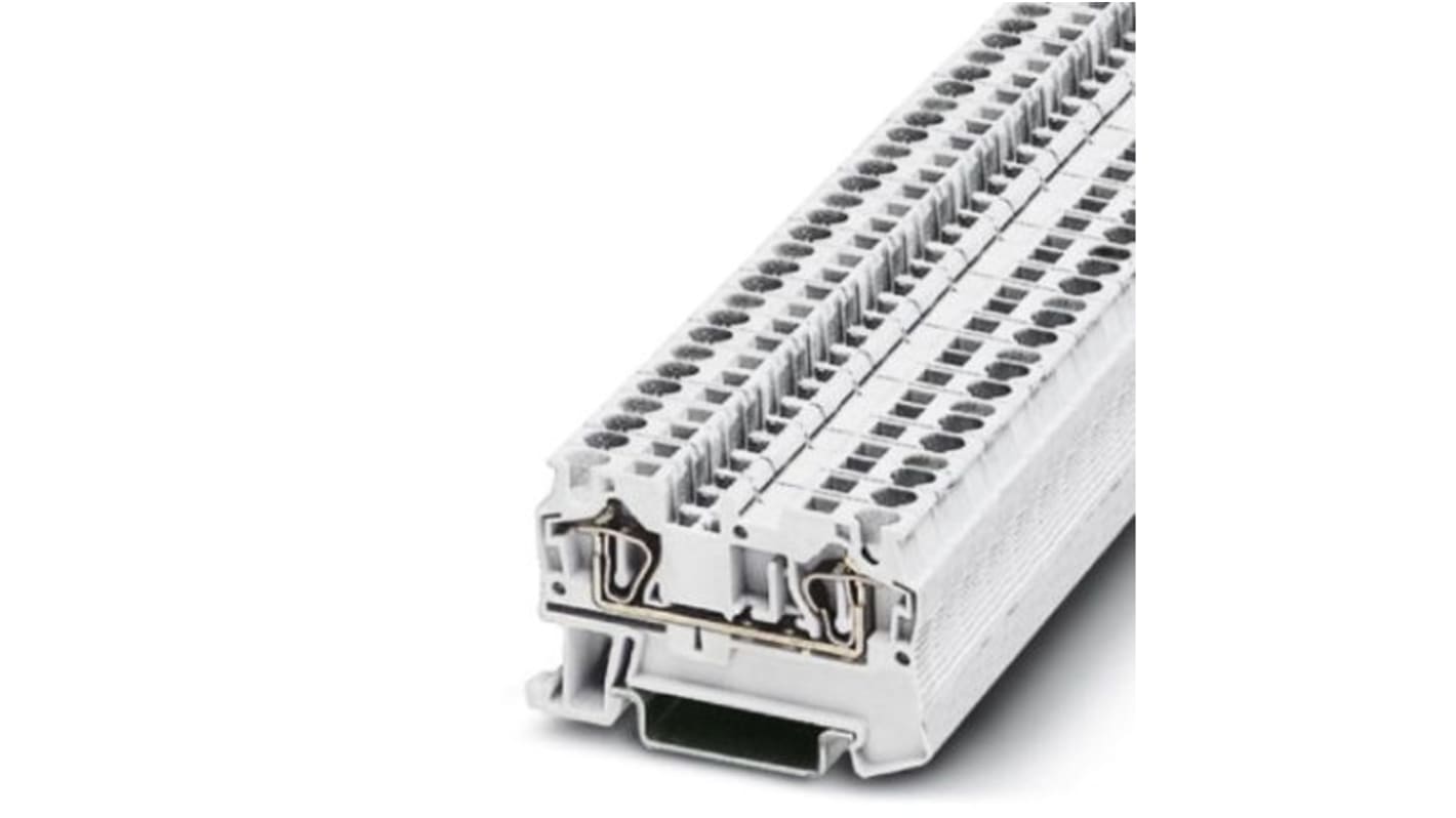 Phoenix Contact ST 4 WH Series White Feed Through Terminal Block, 0.08 → 6mm², ATEX, IECEx