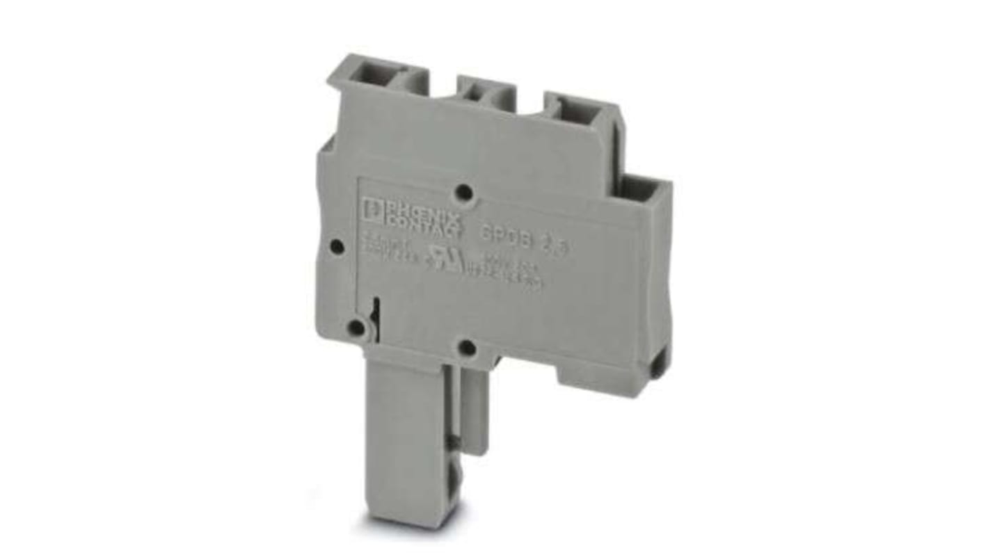 Phoenix Contact SPDB Series SPDB 2,5/ 1 Terminal Plug, 1-Way, 24A, 28 - 12 Wire, Spring Cage Termination