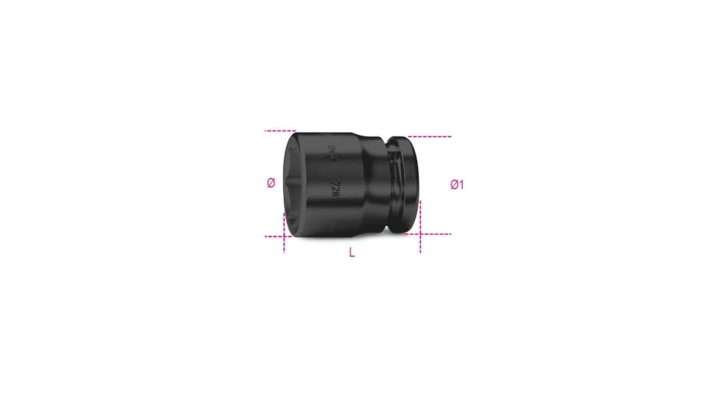 Bussola a impatto BETA 1poll, attacco Quadrato 3/4 poll., L. 53 mm