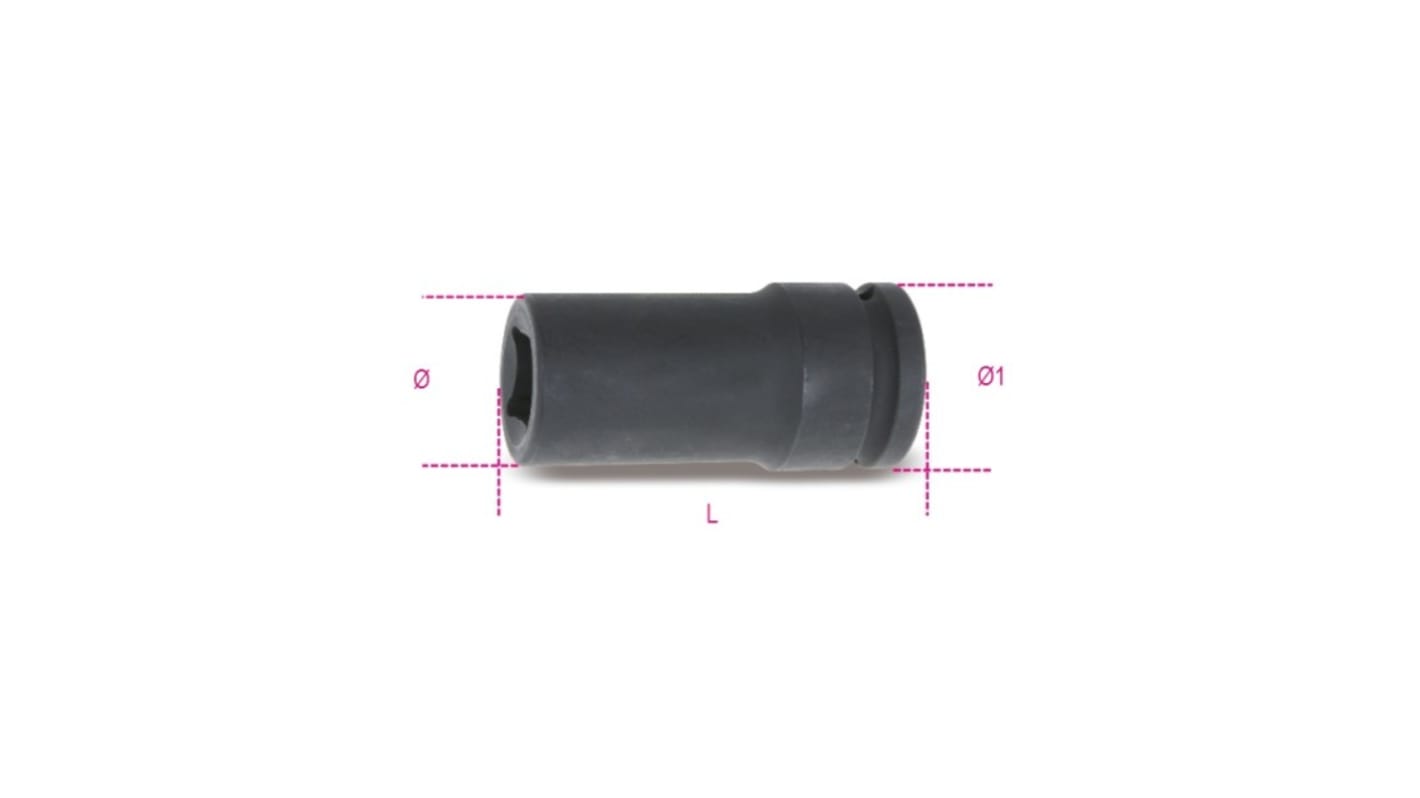 Bussola a impatto BETA 19mm, attacco Quadrato 3/4 poll., L. 90 mm