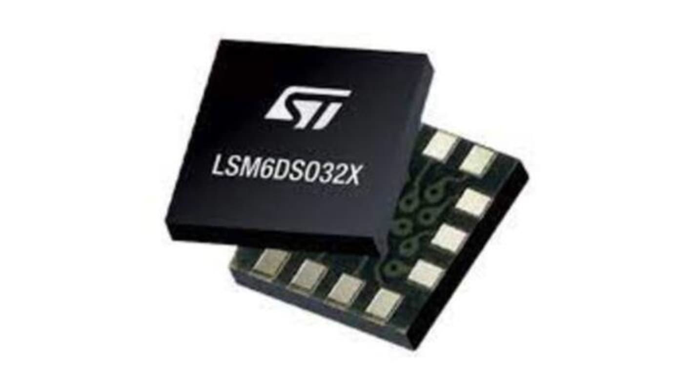 STマイクロ,  加速度センサ・ジャイロスコープ IC, 14-Pin LGA 加速度計 LSM6DSO32XTR