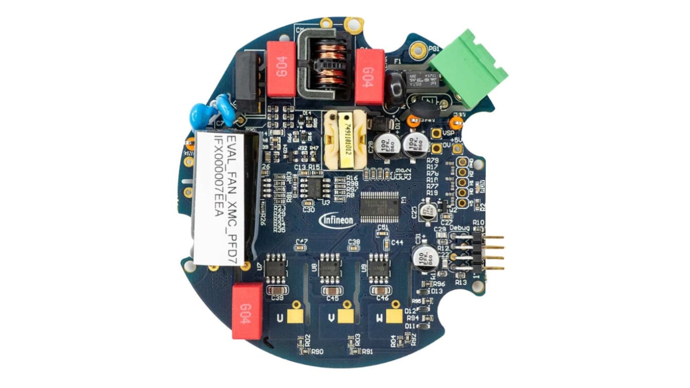 Infineon EVAL_FAN_XMC_PFD7 MOSFET Gate Driver for 2ED28073J06F, BAT54-03W, BSS138N, BSS314PE, ICE5QR4770AG,