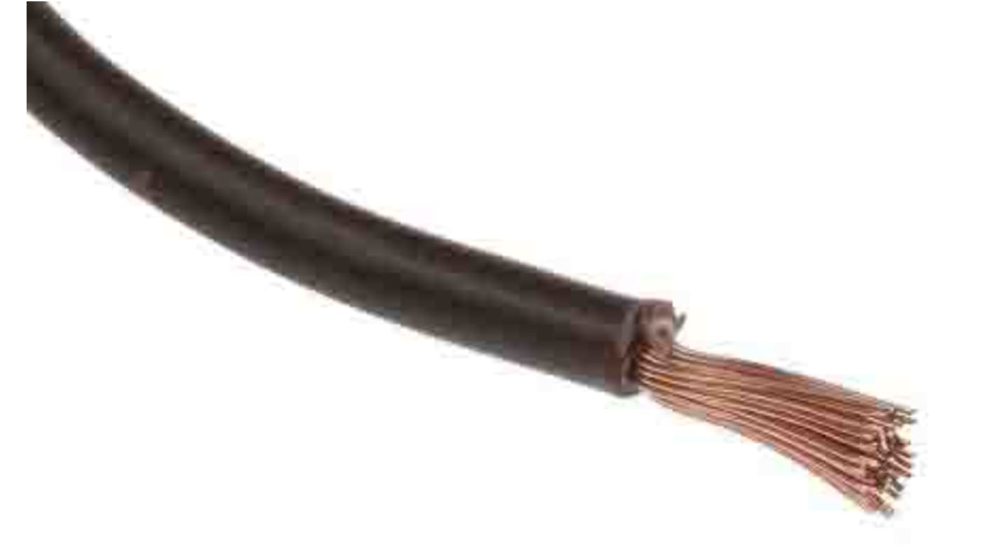 Cable de conexión RS PRO, área transversal 2,5 mm² Filamentos del Núcleo 50/0,25 mm Marrón, 10 a 1 Vdc, 35 a 600 Vac,