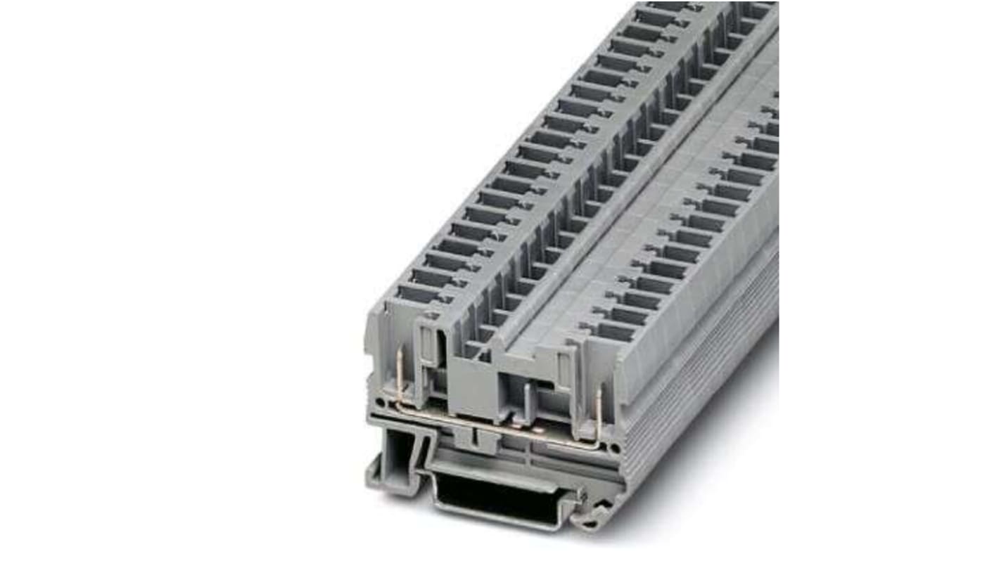 Phoenix Contact ST 4 Series Grey Feed Through Terminal Block, 0.08 → 6mm²