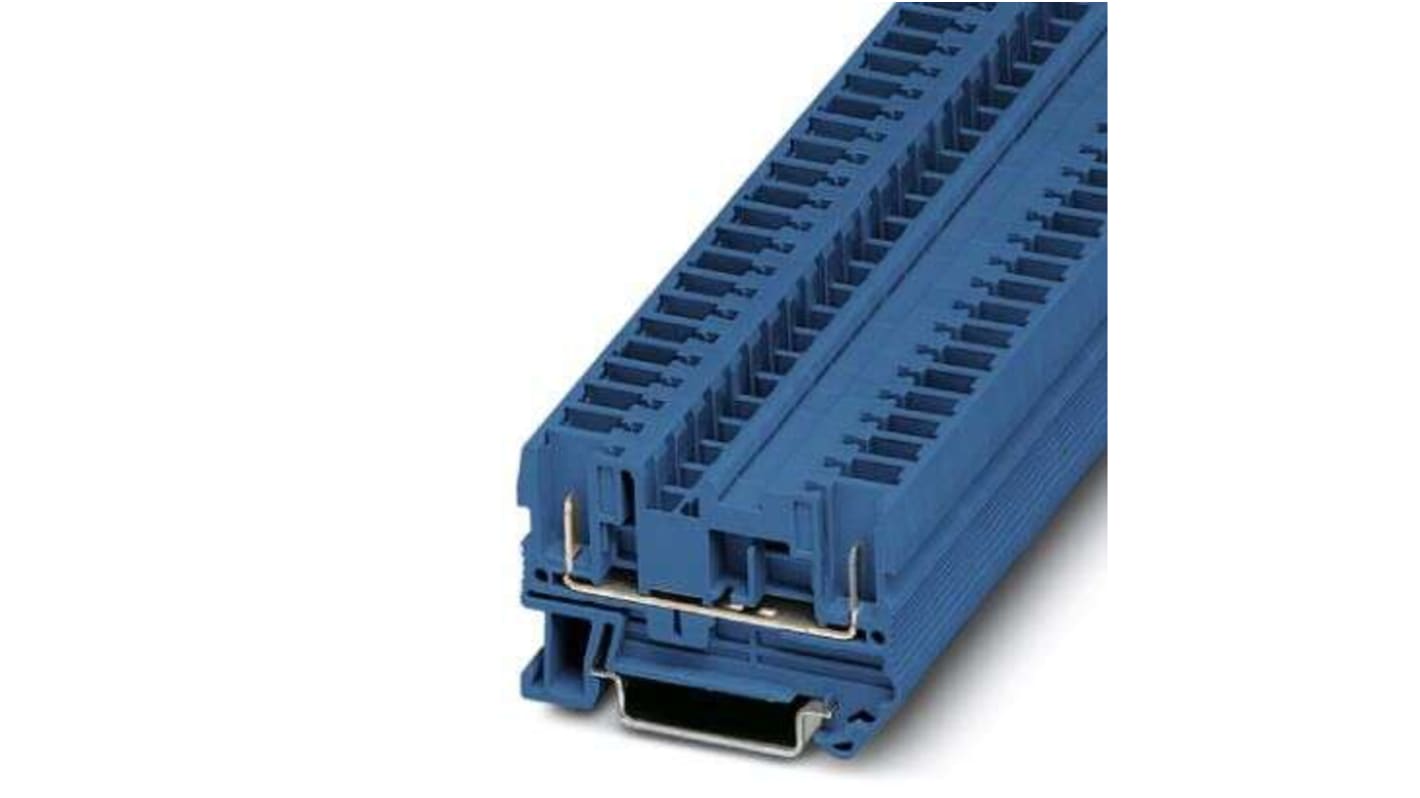 Phoenix Contact ST 4/ 2P Series Blue Feed Through Terminal Block, 0.08 → 6mm²