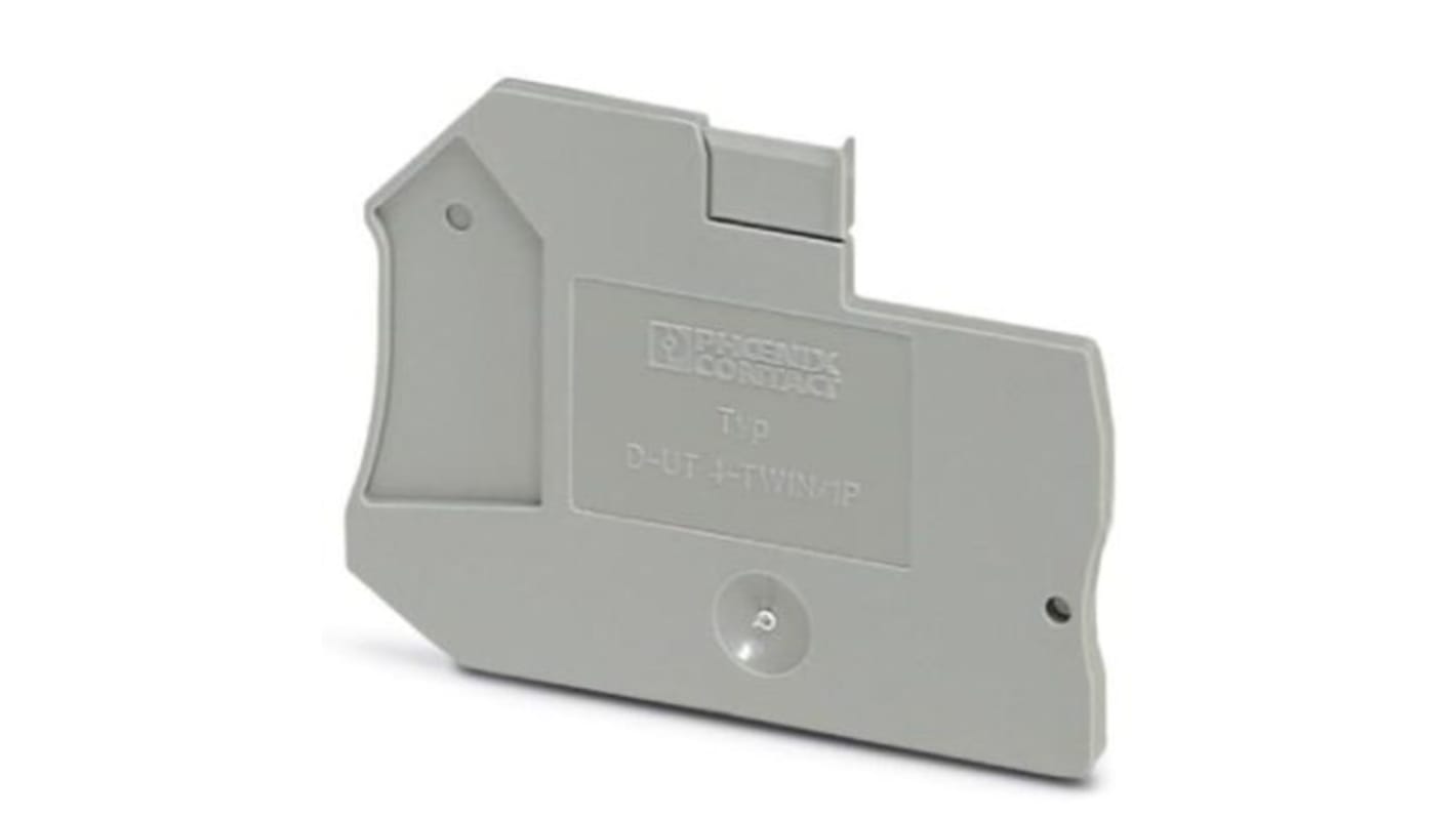 3045237 | Phoenix Contact D - UT 4 Series End Cover | RS