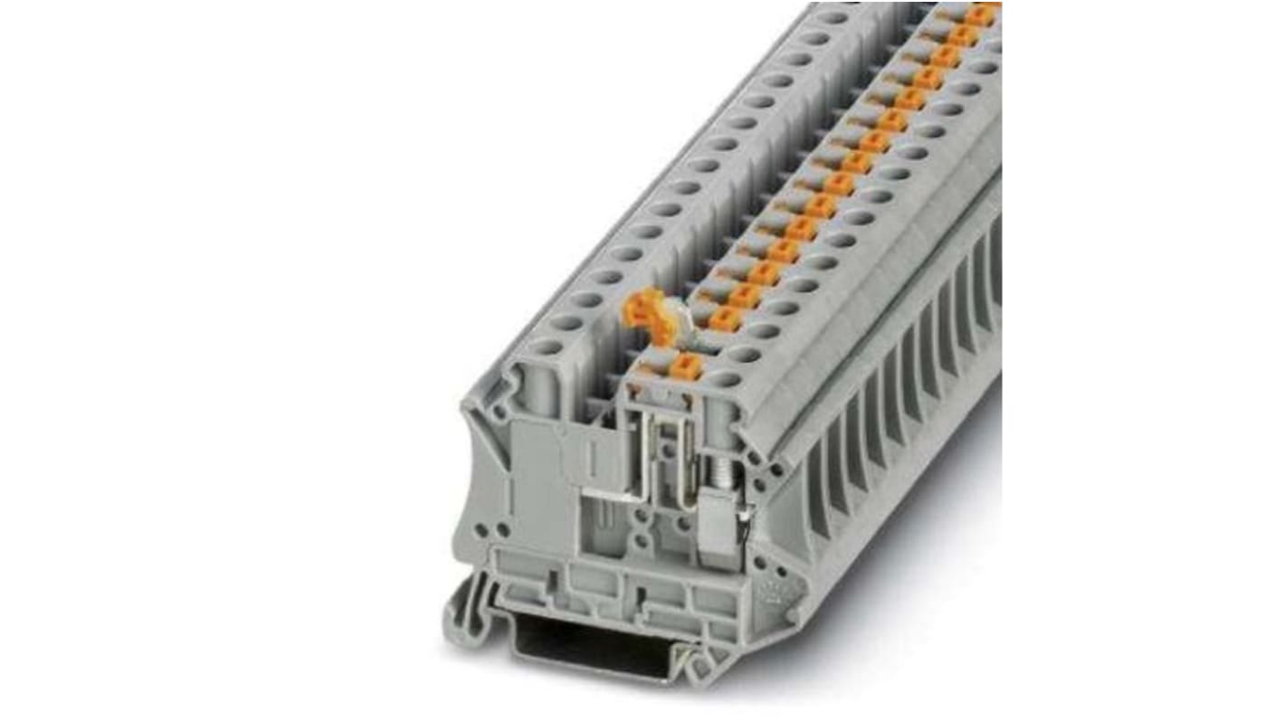 Phoenix Contact UT 6 Series Knife Disconnect Terminal Block, 0.2 → 10mm², Screw Termination